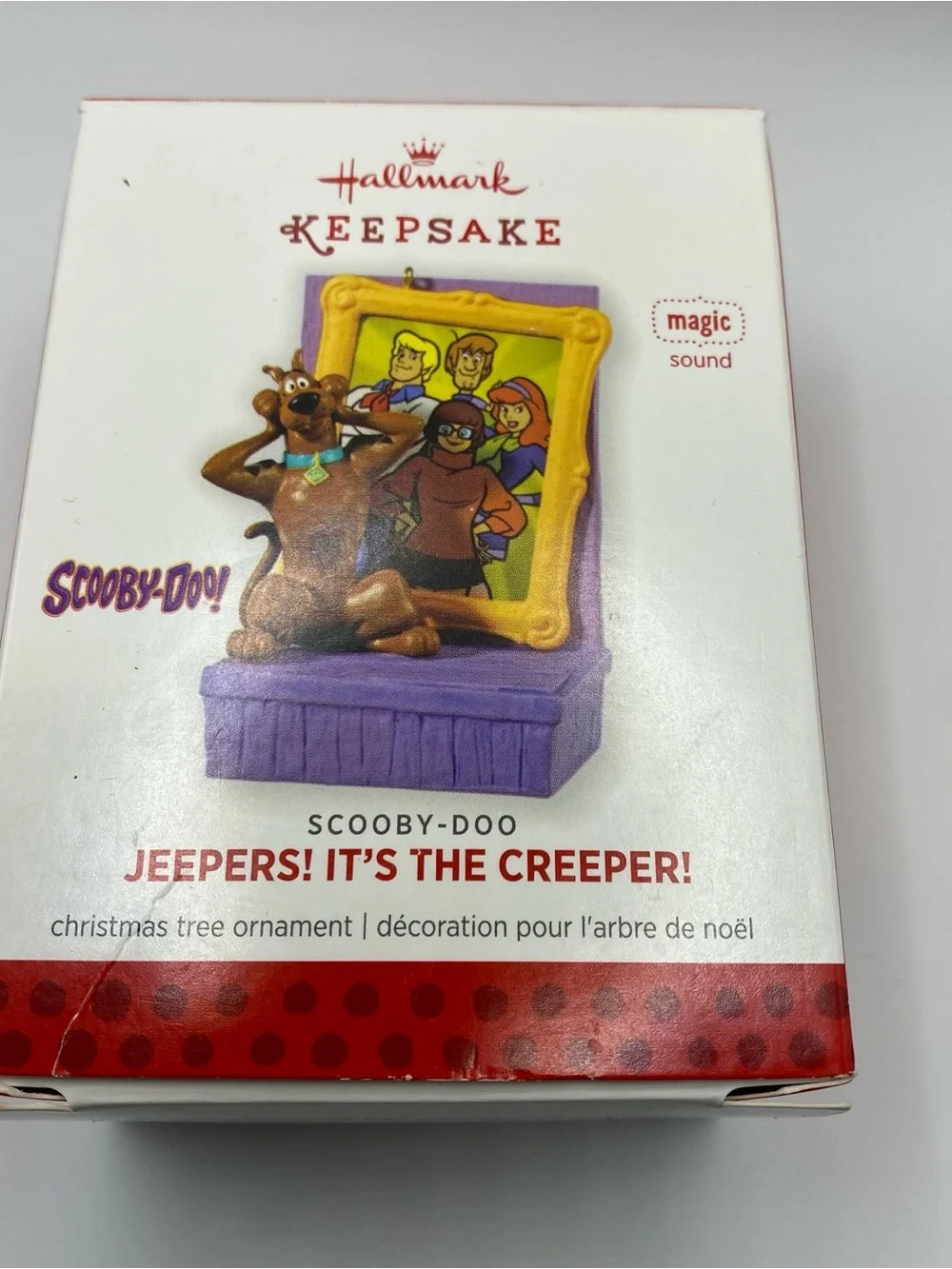 Scooby-Doo Framed Holiday Ornament - Purple & Yellow
